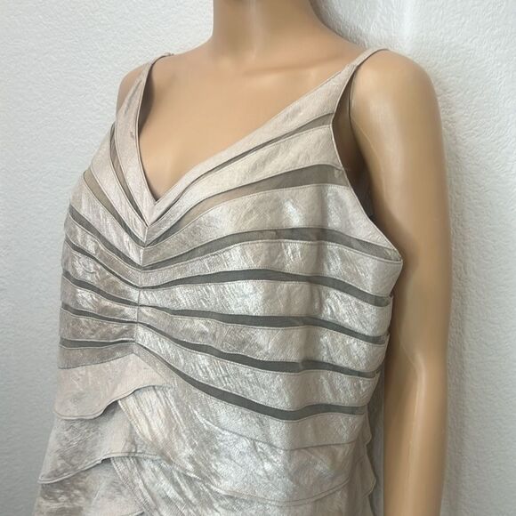 K Jordan Woman’s Dress Sz 18 Adjustable Straps Slimming Tiered India - Picture 4 of 11